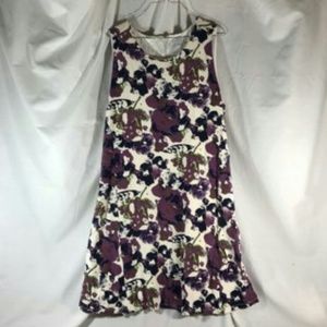 Lysse 2X Floral Dress Purple and Green